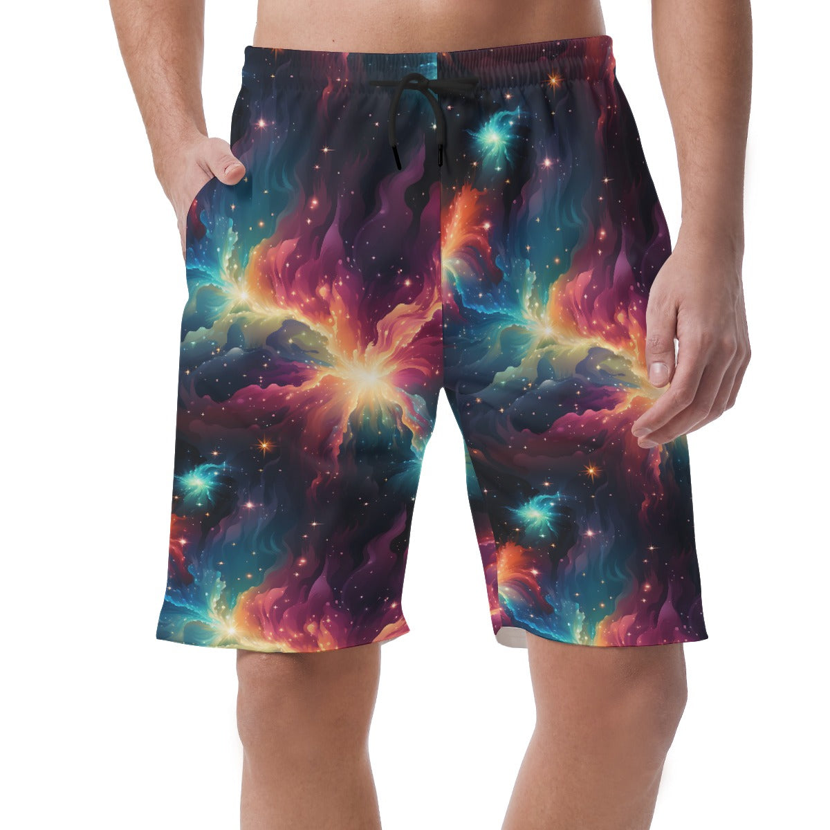 12 Galaxy / Outer Space Designs, Men’s Lightweight Casual Shorts