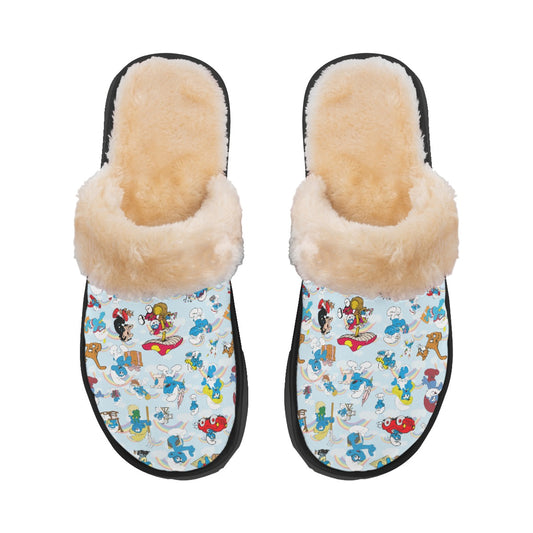 20 Misc Designs, Women’s Plush, Fluffy Slippers