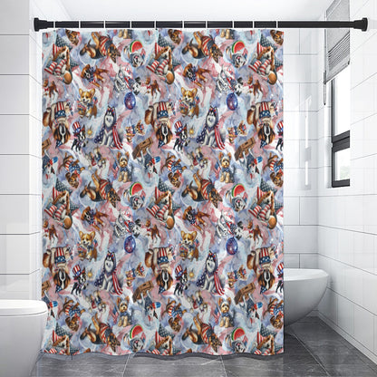 8 Patriot Designs, Polyester Shower Curtain in 4 sizes