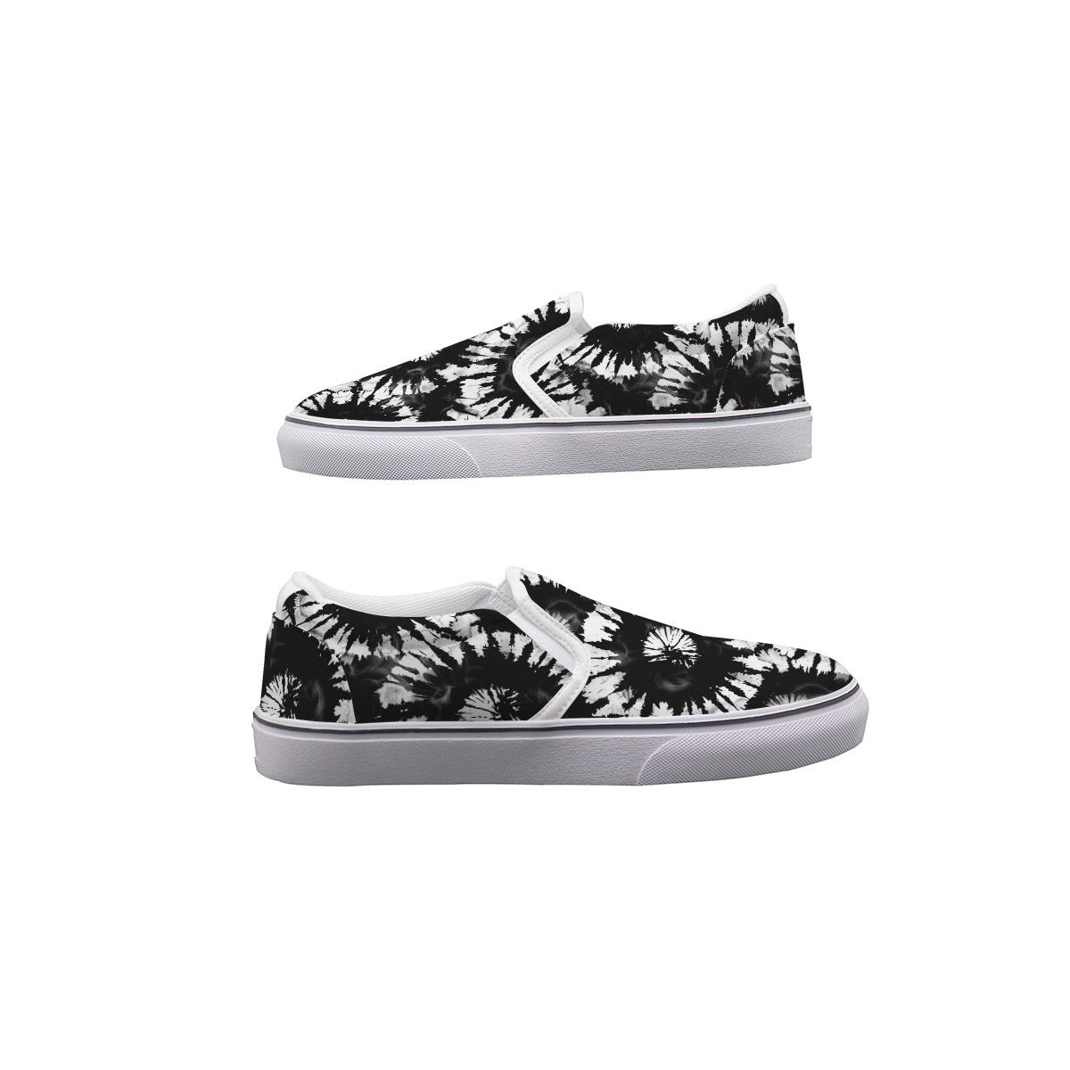 Tie Dye Themed Men's Slip On Sneakers