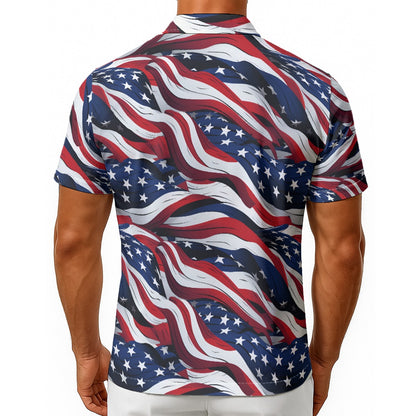 Donald Trump Superman, Men's Button Up Hawaiian Shirt