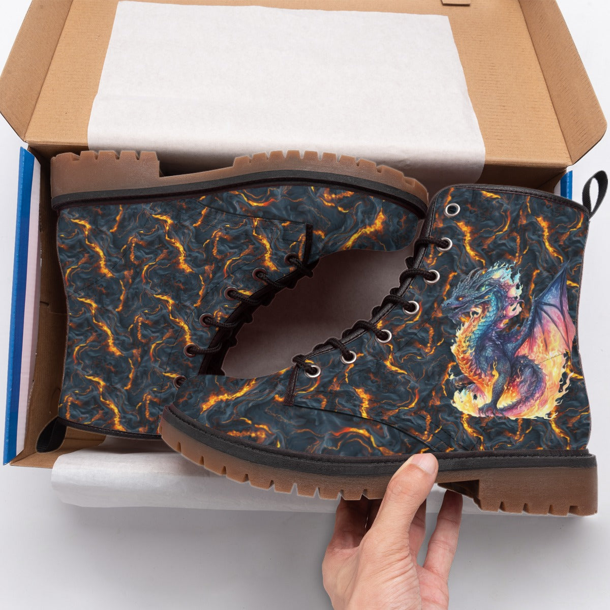 Dragons on Lava, Men’s Martin Short Boots