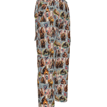 10 Bigfoot / Sasquatch Designs, Men’s Cargo Pants w/ Pockets