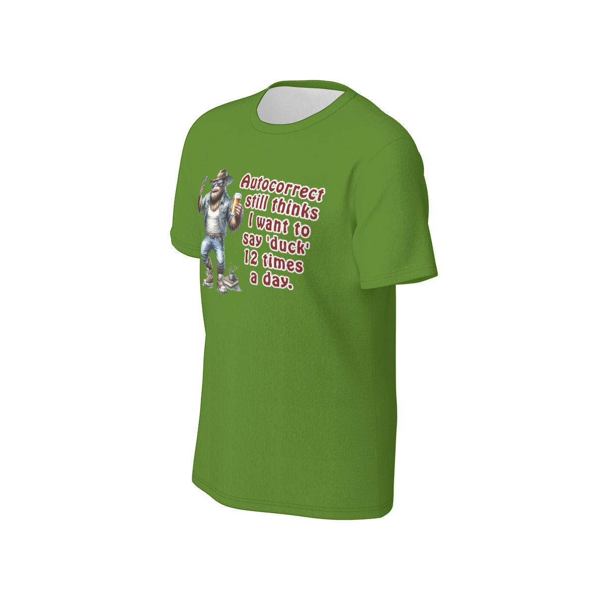 Bigfoot / Sasquatch "My autocorrect.", Unisex Short Sleeve O-Neck Cotton T Shirt