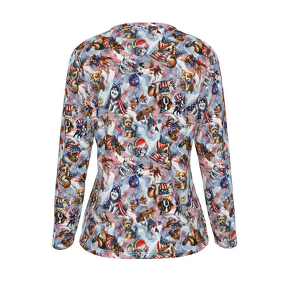 8 Patriot Designs, Women’s Oversized Cotton Tee Shirt