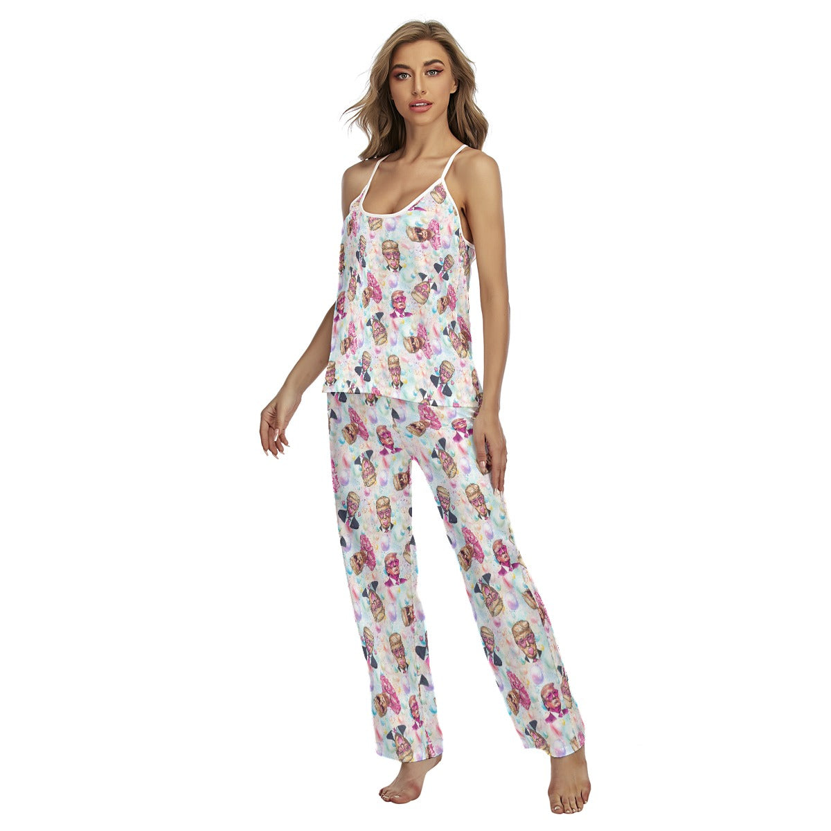 10 Donald Trump Designs, Women's Cami Pajamas Set