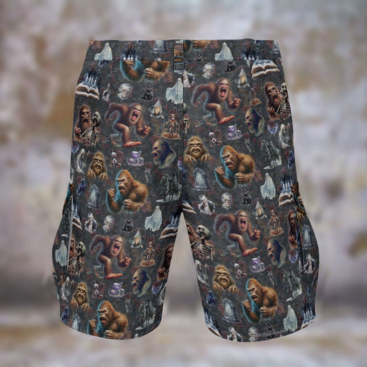 10 Bigfoot, Sasquatch Designs, Men’s Cargo Shorts