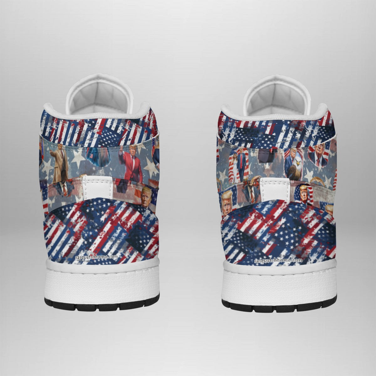 Donald TRUMP SHOES - Men's high top, lace-up, leather shoes