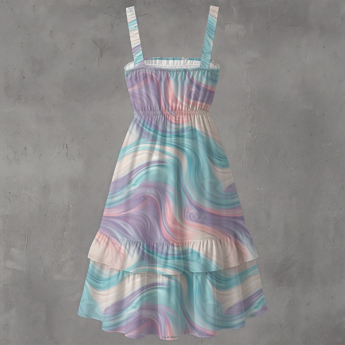 Fairy on Swirl, Women’s Ruffle Hem Dress