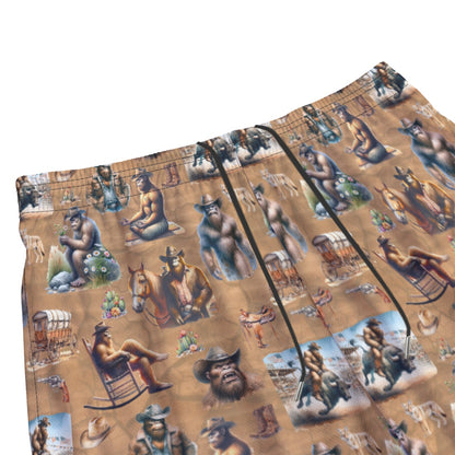 10 Bigfoot / Sasquatch Designs, Men’s Sports, Pocketed Shorts