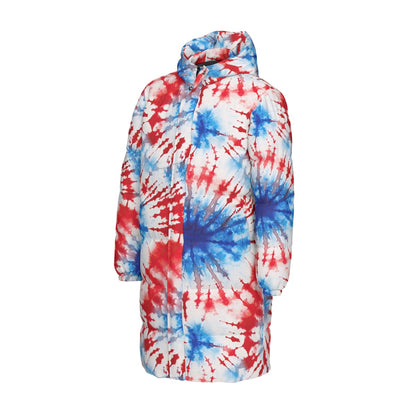10 Tie Dye Designs, Long Down Jacket / Coat
