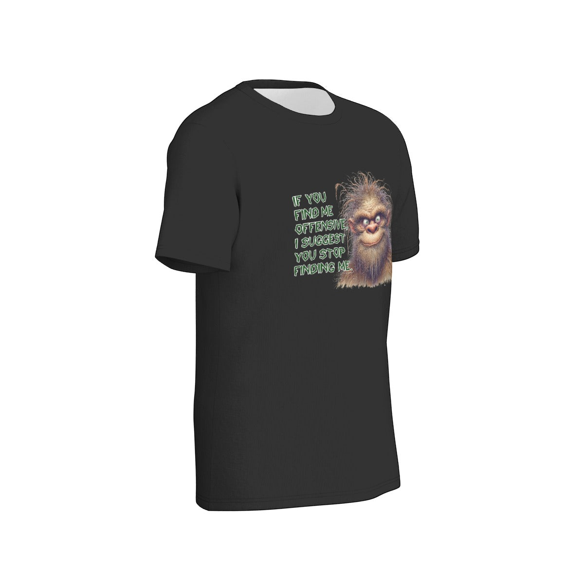 Bigfoot / Sasquatch "If you find me...", Unisex Short Sleeve O-Neck Cotton T Shirt