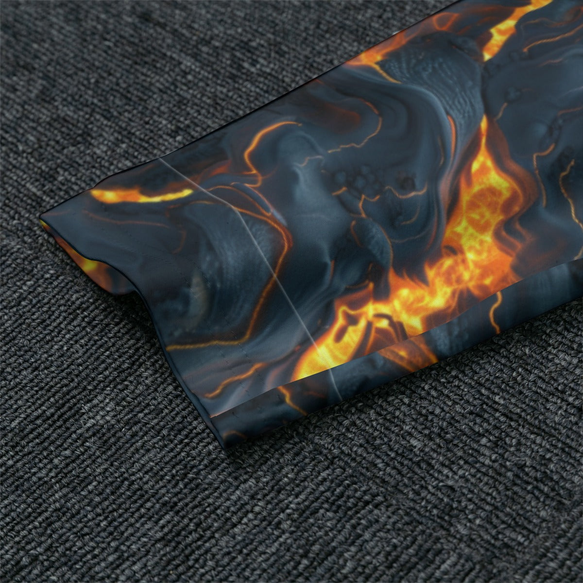 Dragon on Lava, Men’s Raglan Sleeve Pajamas with Wide Ankles