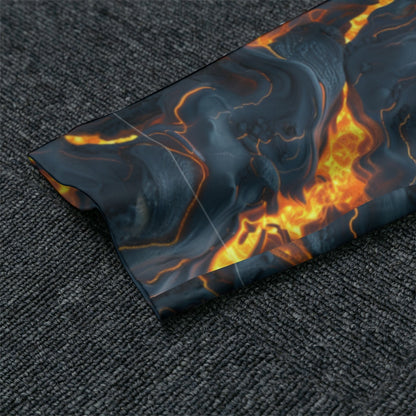 Dragon on Lava, Men’s Raglan Sleeve Pajamas with Wide Ankles