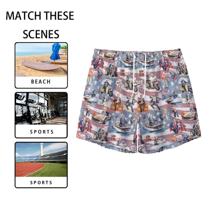 10 Donald Trump Designs, Men’s Sports, Pocketed Shorts