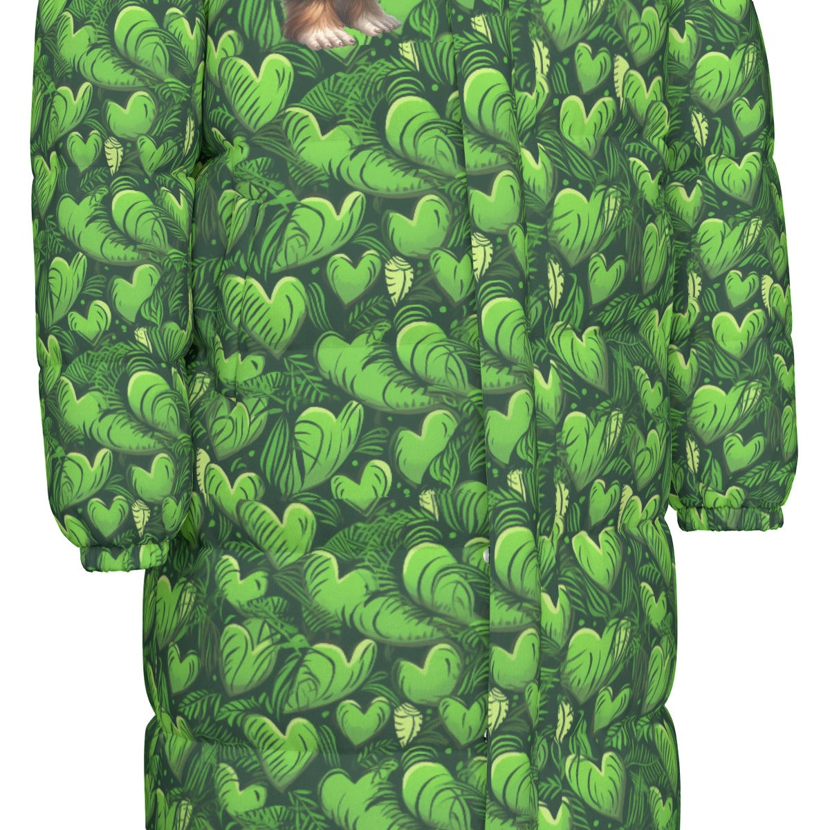 Bigfoot / Sasquatch St. Patrick, Long Down Jacket / Coat