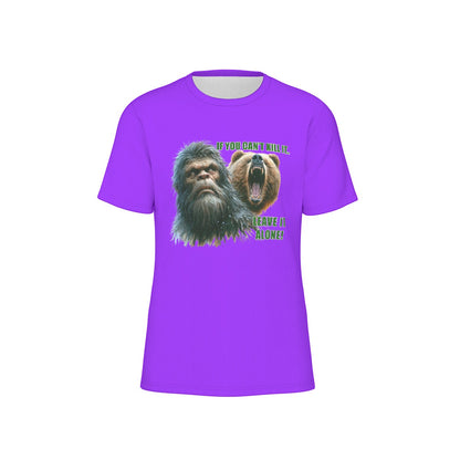 Bigfoot / Sasquatch "If you can't kill it..", Unisex Short Sleeve O-Neck Cotton T Shirt