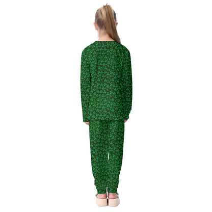 St Patrick Bigfoot, Sasquatch, Kid's Long Pajamas Set
