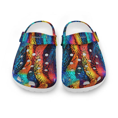 Rainbow Dragon Skin, Children’s Holed, Mule, Clogs, EVA, Gator Shoes
