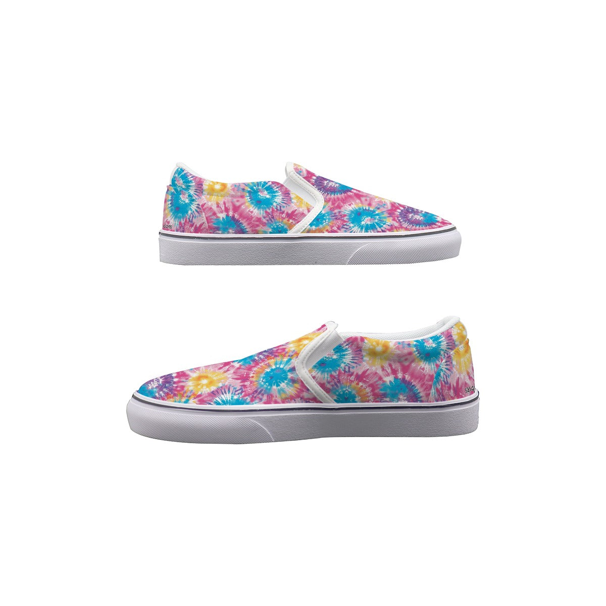 Tie Dye Designs, Women's Slip On Sneakers