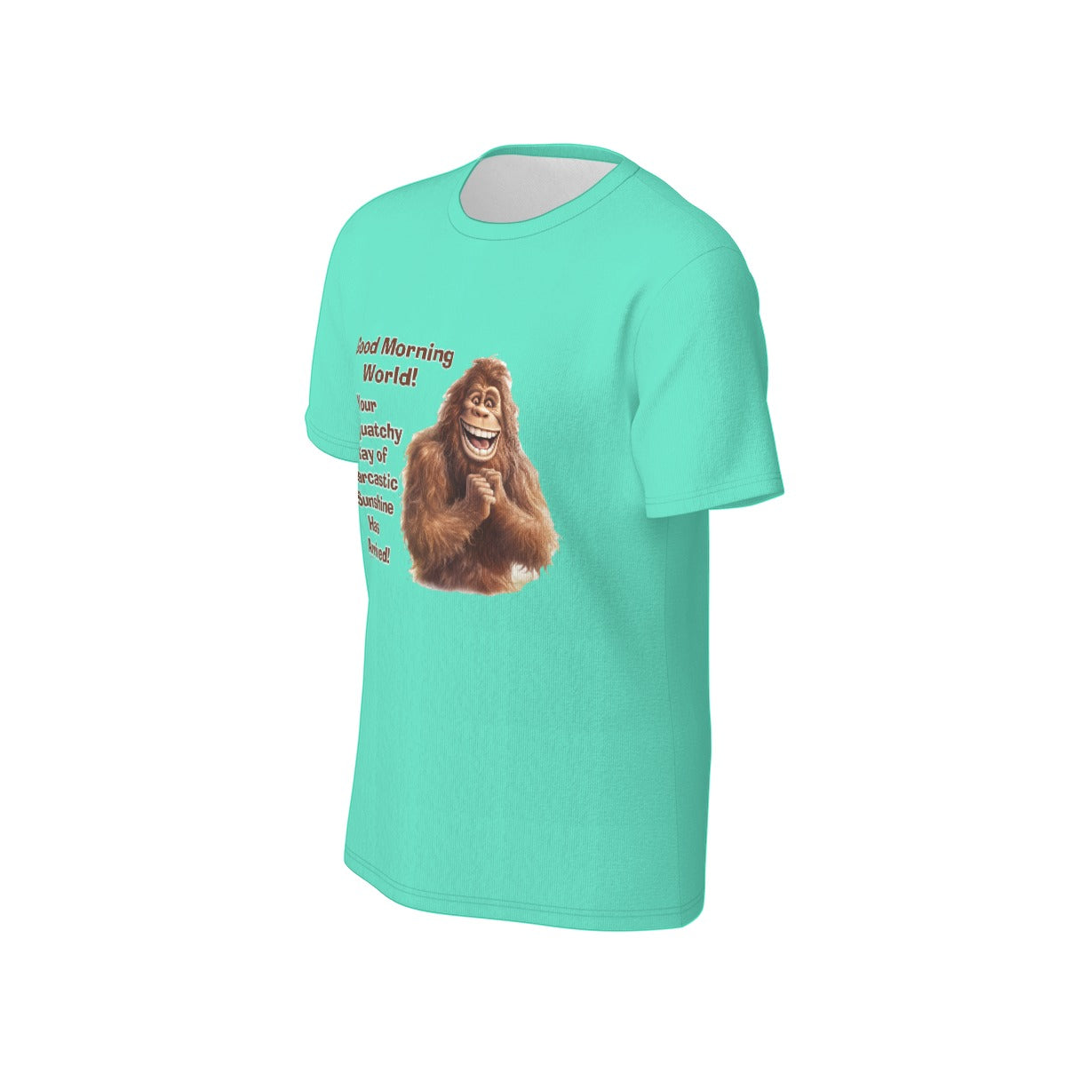 Bigfoot / Sasquatch "Good Morning...", Unisex Short Sleeve O-Neck Cotton T Shirt