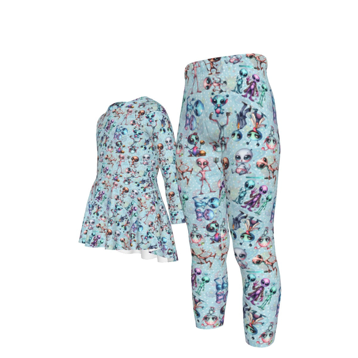 6 Alien Designs, Girl’s 2 Piece Casual Suit