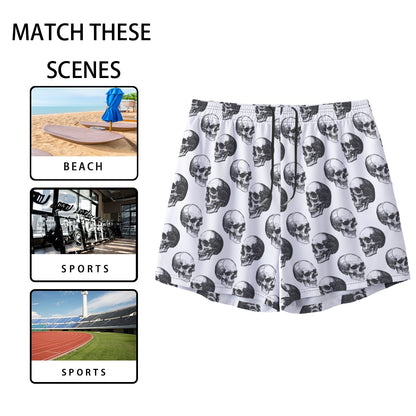 Skulls, Men’s Sports, Pocketed Shorts