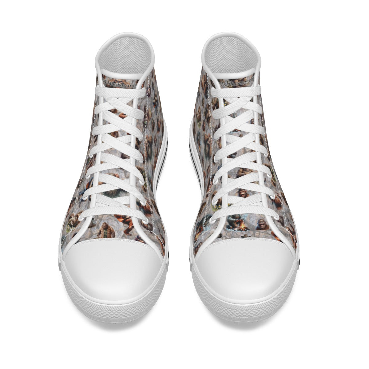 16 Sasquatch Designs, Kids Canvas Sneaker, Tennis Shoes