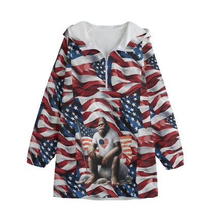 Donald Trump Superman, Adult Windbreaker Long Jacket
