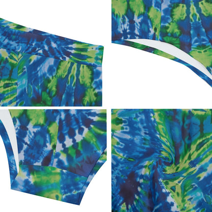 9 Tie Dye Designs Men’s Polyester Triangle, Low Rise Underwear