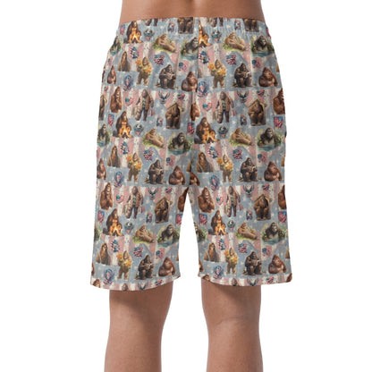 10 Bigfoot / Sasquatch Designs, Men’s Lightweight Casual Shorts