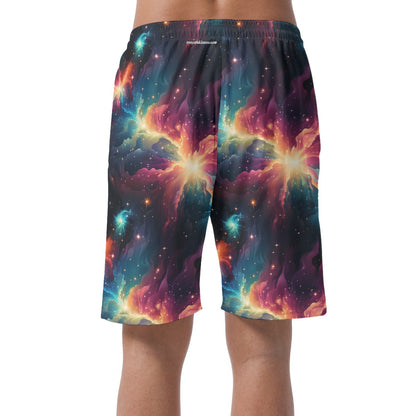 12 Galaxy / Outer Space Designs, Men’s Lightweight Casual Shorts