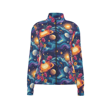 12 Galaxy / Outer Space Designs, Women’s Long Sleeve Thumbhole Jacket