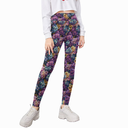 10 Beautiful Flower Designs, Kid’s Leggings