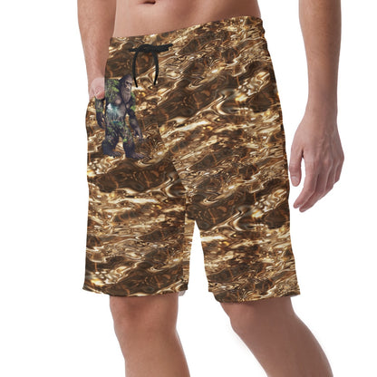 Earth Filled Bigfoot / Sasquatch, Men’s Lightweight Casual Shorts