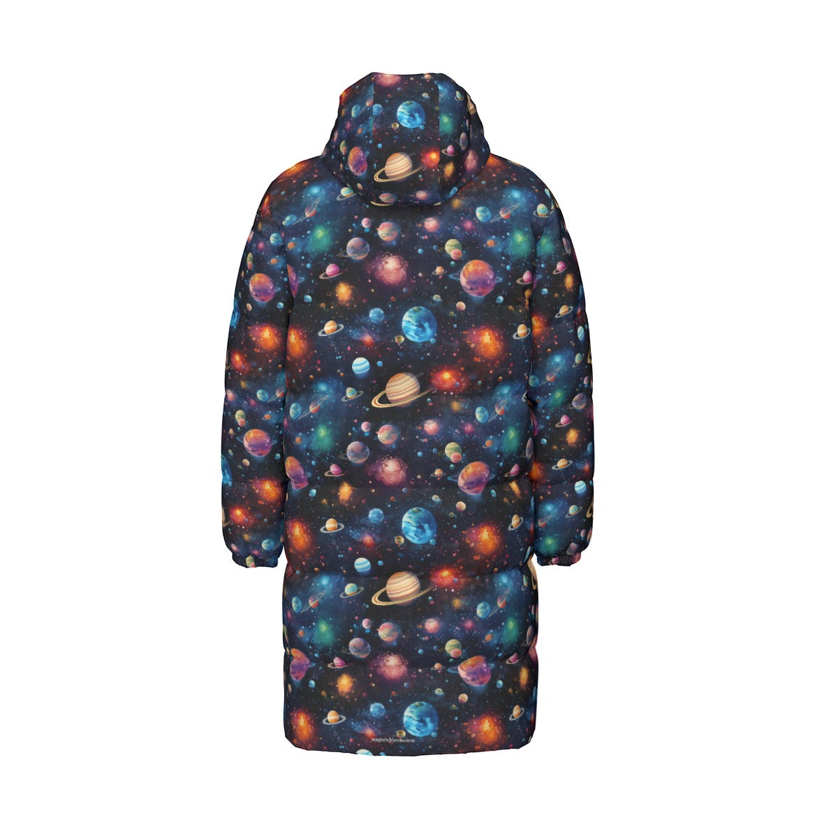 12 Galaxy / Outer Space, Long Down Jacket / Coat