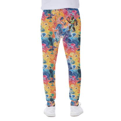 Hippie Bigfoot / Sasquatch, Men’s Sweatpants w/ Back Pocket