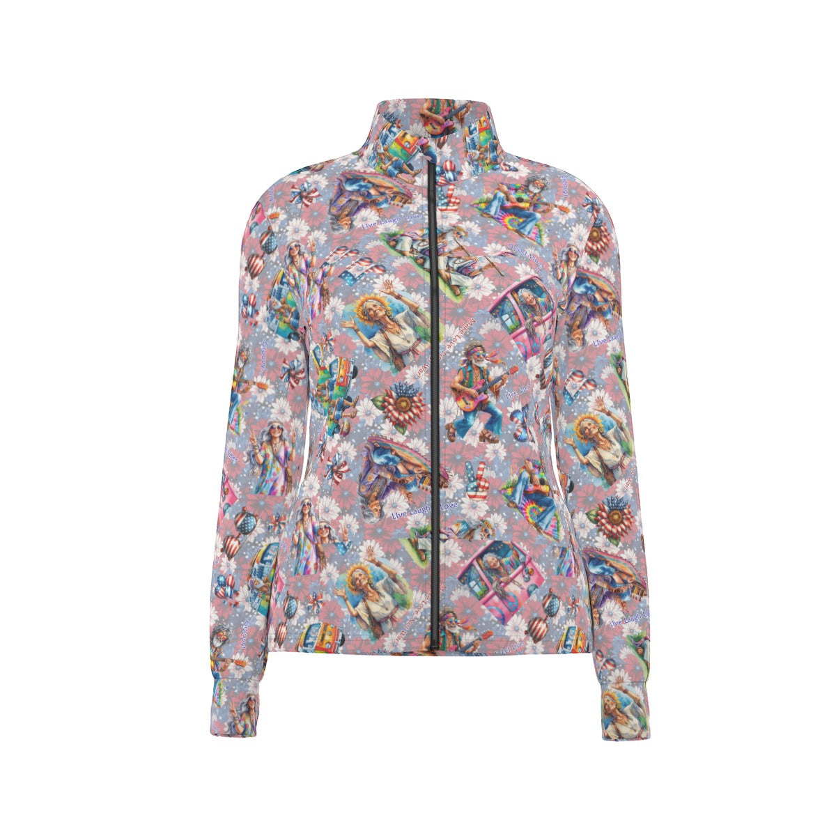 8 Patriotic Designs, Women’s Long Sleeve Thumbhole Jacket