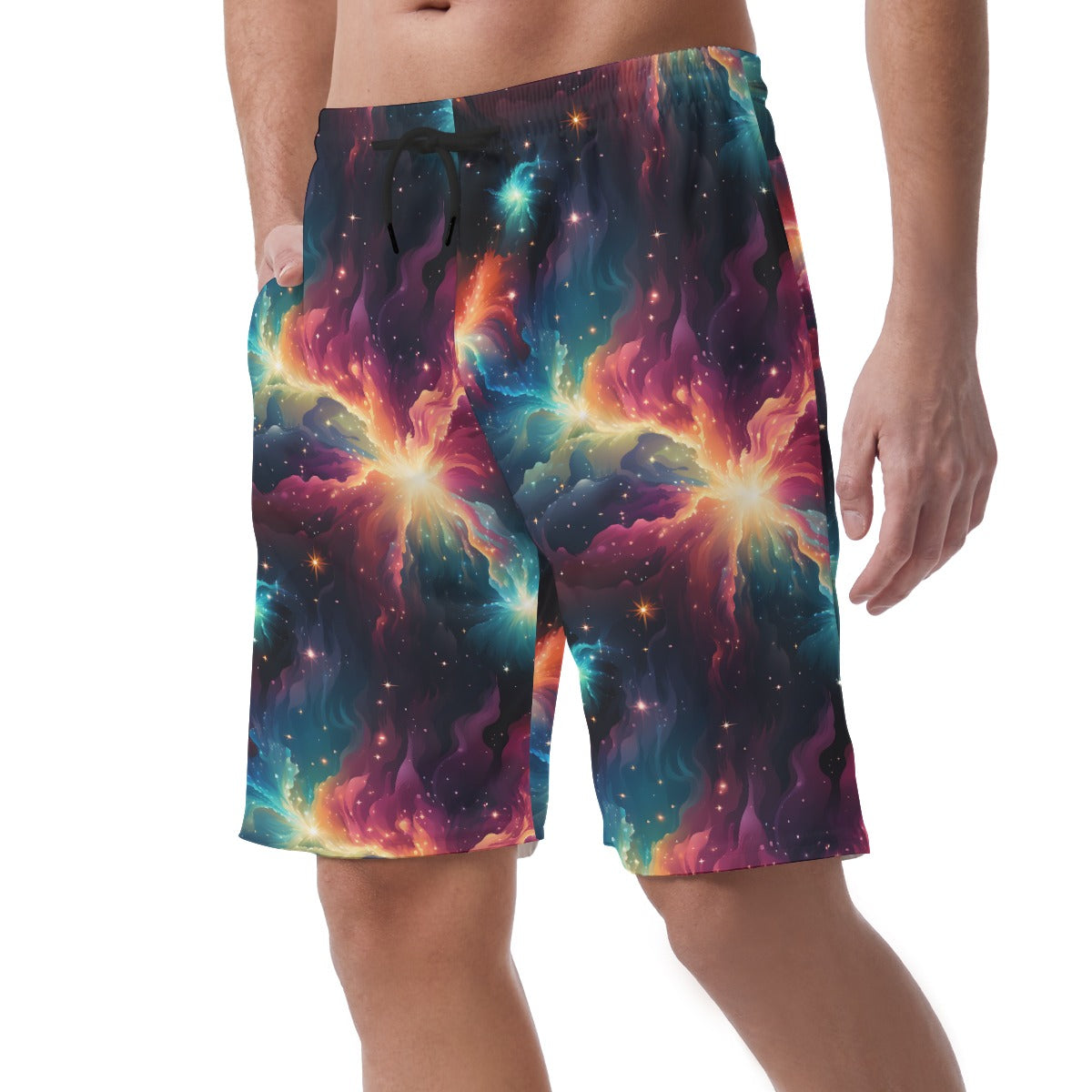 12 Galaxy / Outer Space Designs, Men’s Lightweight Casual Shorts