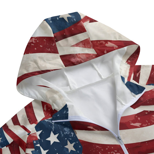 Donald Trump Superman, Adult Windbreaker Long Jacket