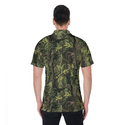 Bigfoot / Sasquatch on Camo, Men's Polo Shirts