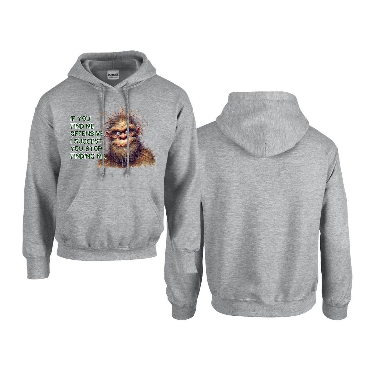 Sasquatch, Bigfoot Design, Gildan 18500 Poly-Cotton Hoodie