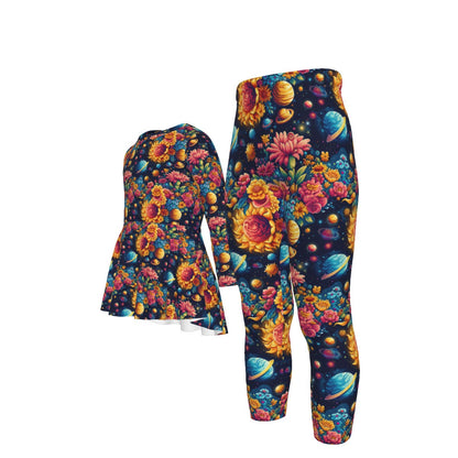 12 Galaxy / Outer Space Designs, Girl’s 2 Piece Casual Suit