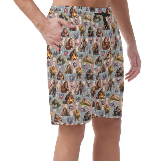 10 Bigfoot / Sasquatch Designs, Men’s Lightweight Casual Shorts