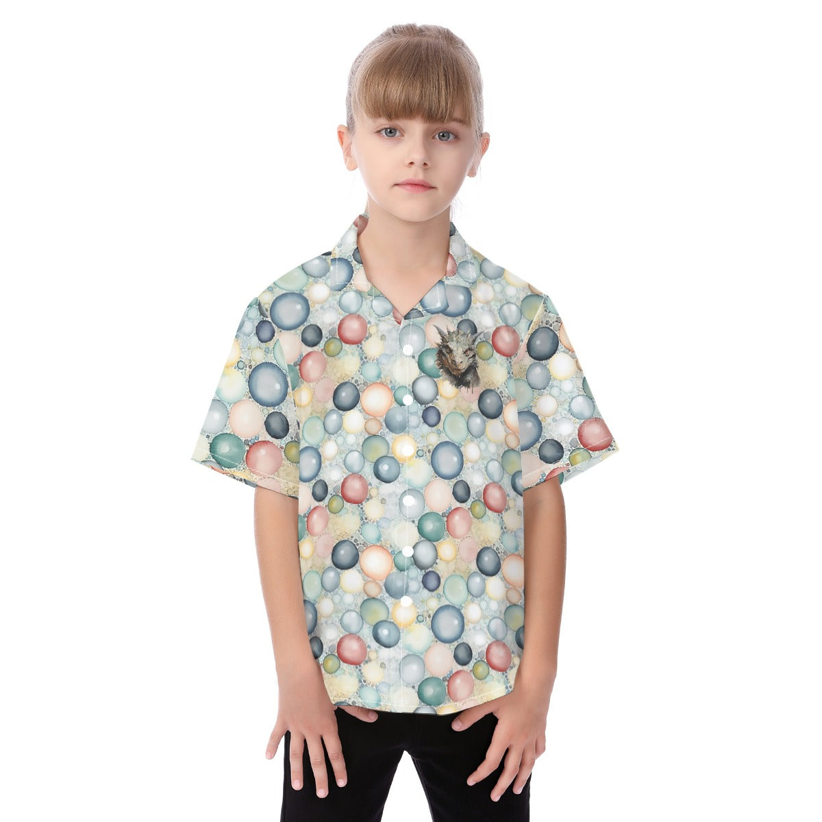 Earth Dragon, Kid's Hawaiian Vacation Shirt