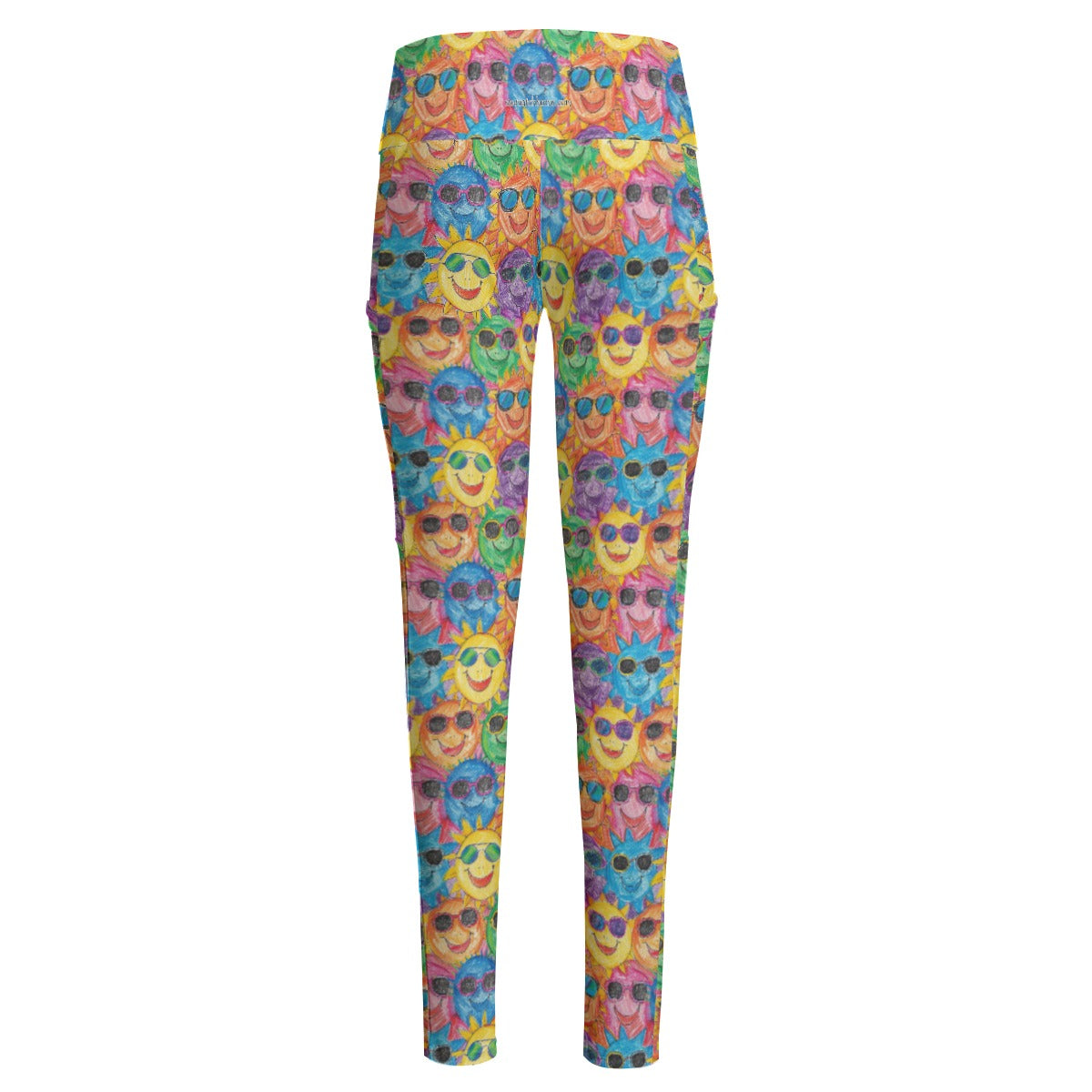 Child Color Sunshine, Women’s High Waist Leggings w/ Pocket