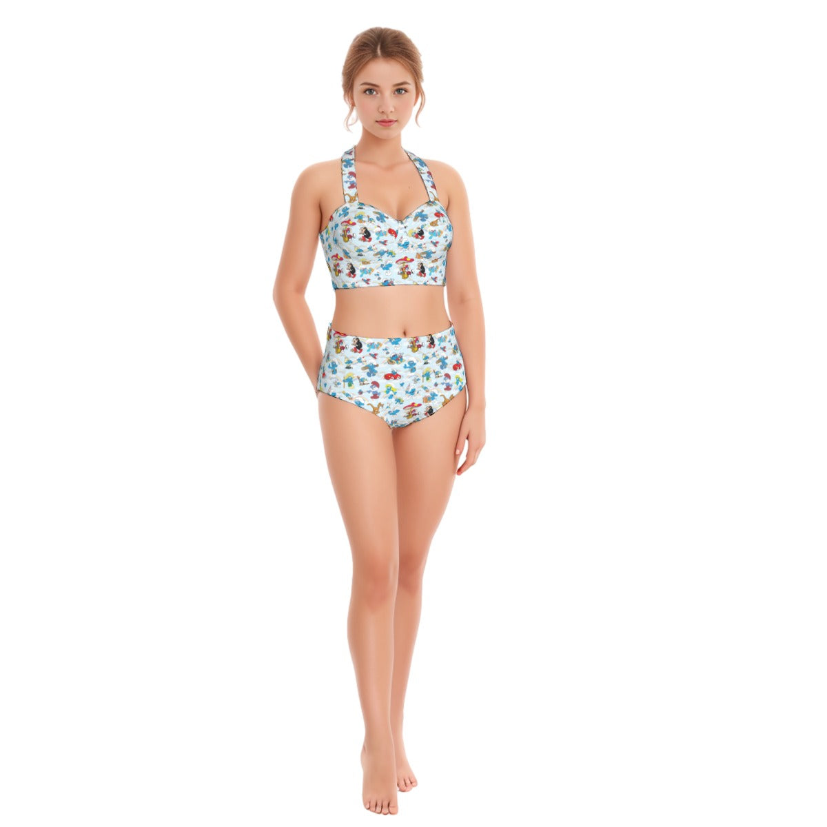 10 Misc Designs, Women’s Bikini Halter Swimsuit, Two Piece Set