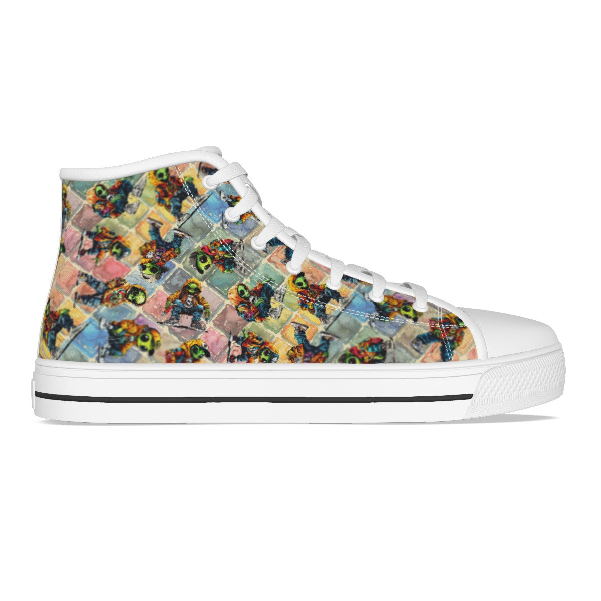 16 Bigfoot Designs, Sasquatch Kids Canvas Sneaker, Tennis Shoes