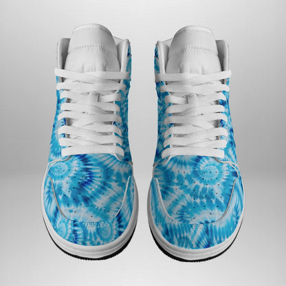 Tie-Dye Men's Synthetic Leather Stitching Shoes