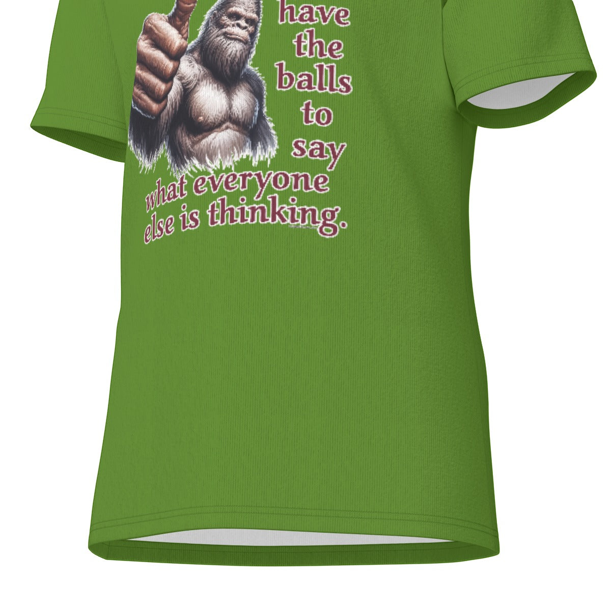Bigfoot / Sasquatch "I'm not rude", Unisex Short Sleeve O-Neck Cotton T Shirt